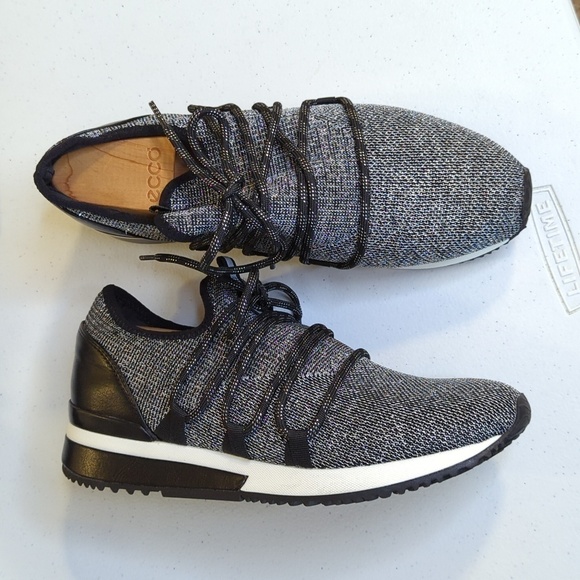 Urban Sport by J/Slides NYC Black Mara Sneaker Metallic Women's NWOB 10 - Picture 5 of 15